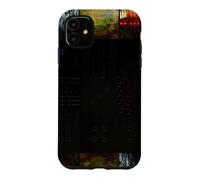 P bstract Glitch Art Digital Distortion Grid Graphic Case for iPhone 11