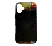 P bstract Glitch Art Digital Distortion Grid Graphic Case for iPhone 16 Plus