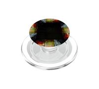 P bstract Glitch Art Digital Distortion Grid Graphic PopSockets PopGrip for MagSafe