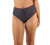 Peek & Beau Women's Dottie Polka Dot Scallop 'High Waist Brief' in Black | Size: 8 Peek & Beau Black 8