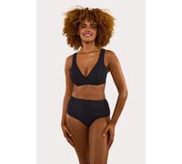 Peek & Beau Women's Mila Black Fuller Bust Scrunch Hidden Underwire Bikini Top | Size: 36DD Peek & Beau Black 36DD