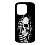Peekabo Skeleton Skull Eerie Beyond The Thorny Vines Case for iPhone 15 Pro