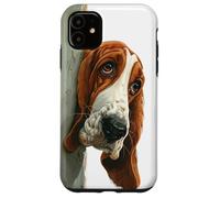 Peeking Basset Hound Dog Dog Lovers Case for iPhone 11