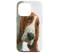 Peeking Basset Hound Dog Dog Lovers Case for iPhone 13 Pro