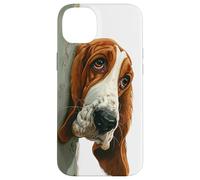 Peeking Basset Hound Dog Dog Lovers Case for iPhone 14 Plus