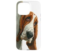 Peeking Basset Hound Dog Dog Lovers Case for iPhone 15 Pro Max