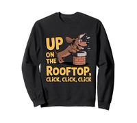 Peeking Dachshund Mom T-Shirt UP ON THE ROOFTOP Click Click Sweatshirt