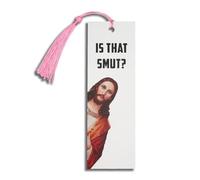 Peeking Jesus is that Smut? Bookmark (Thick 1 Piece Pink)