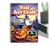 Peel And Press Foil Art Set - 25.5x17.8cm Creative Paper Craft Kit, Sticker Book Activity Pack | Children Youth Travel Toy Family Bonding Supplies Boys Girls Teens Educational DIY Making Skill Builder