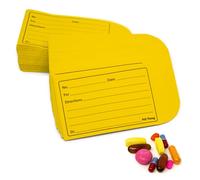 Peel and Seal Printed Pill Envelopes, 3.5" x 2.5", Easy-to-Fill Design, Secure Resealable Closure, Fits Various Medication Sizes (Yellow, 200 Pack)