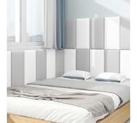 Peel and Stick Backsplash Anti-Collision Wall Padding for Kids, 3D Wainscoting Panels, Padded wall Panels for Child with Autism, DIY Queen Headboard, Upholstered Headboard(Red,30x50cm)