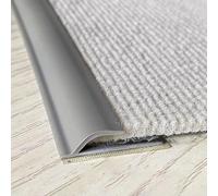 Peel and Stick Carpet Edge Trim Binding, Black Grey Carpet ＆ Flooring Transition Strips, Carpet to Tile Wood Flexible Rug Edge Protector(Grey,Length-10m(33ft))