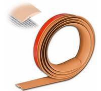 Peel and Stick Door Transition Strip - Carpet Edge Strip for Living Rooms and Kitchens, Floor Door Divider Strip, Laminate Profile Flooring Edge Trim for Floor Partitions(Yellow,16.4ft x 1.38in)