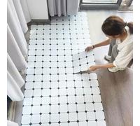 Peel and Stick Floor Tiles, 1.5mm Thick Marble DIY Flooring for Kitchen & Living Room, Easy to Install, Removable