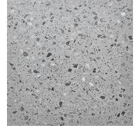 Peel and Stick Floor Tiles Pack of 50 Pieces Covers 50 ft² (4.65m²) Self Adhesive Vinyl Floor Tiles Size 12x12 in (30.5x30.5cm) 1.5mm Thick Waterproof Kitchen Terrazzo Grey Vinyl Flooring