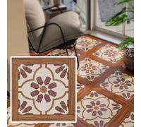 Peel and Stick Floor Tiles, Self-Adhesive DIY PVC Flooring for Renters, Removable and Waterproof Tile Sticker for Bathroom, Kitchen, Staircase(Pack of 72)