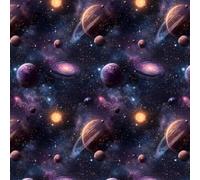 Peel and Stick Galaxy Wallpaper, 44 x 500 cm Blue Starry Sky Wallpaper Planet Stars Outer Space Fantasy Universe Blue Cosmic Wall paper Self Adhesive Furniture Wrap for Living Room,Bathroom,Bedroom