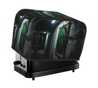 Peel and Stick Gothic Toaster Cover 2 Slice, Waterproof Bread Machine Covers with Pockets Universal Size Kitchen Small Appliance Cover with Handle, Dust and Fingerprint Protection