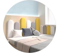 Peel And Stick Headboard 3D Anti-collision Upholstered Wall Panel Mounted Self Adhesive Sponge Sticker For Home Bedroom