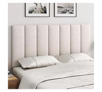 Peel And Stick Headboard Panel, Kids Anti-collision Wall Padding, Self-adhesive Cotton Linen Fabric 3D Wall Stickers, Bedroom Wall Decor(Beige brown,200x50cm)