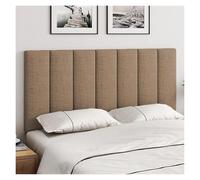 Peel And Stick Headboard Panel, Kids Anti-collision Wall Padding, Self-adhesive Cotton Linen Fabric 3D Wall Stickers, Bedroom Wall Decor(Brown,160x50cm)