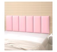 Peel and Stick Headboard Panels, Upholstered Leather Wall Mounted Headboard, 3D Anti-collision Wall Padding for Modern Bedroom