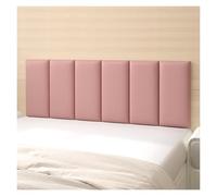 Peel and Stick Headboard Panels, Upholstered Leather Wall Mounted Headboard, 3D Anti-collision Wall Padding for Modern Bedroom