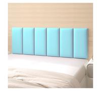 Peel and Stick Headboard Panels, Upholstered Leather Wall Mounted Headboard, 3D Anti-collision Wall Padding for Modern Bedroom