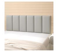 Peel and Stick Headboard Panels, Upholstered Leather Wall Mounted Headboard, 3D Anti-collision Wall Padding for Modern Bedroom