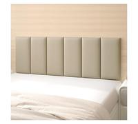 Peel and Stick Headboard Panels, Upholstered Leather Wall Mounted Headboard, 3D Anti-collision Wall Padding for Modern Bedroom