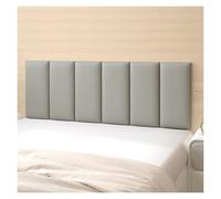 Peel and Stick Headboard Panels, Upholstered Leather Wall Mounted Headboard, 3D Anti-collision Wall Padding for Modern Bedroom