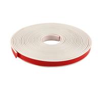 Peel and stick molding, 32.8 Ft Self Adhesive Veneer Edging, Flexible TPE U Channel Edge, Collapsible Sheet Protector Fit for 5-40mm Furniture Restoration(White,22mm)