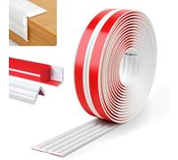 Peel and Stick Moulding, 5M Flexible PVC Skirting Board Wave Type Trim Self Adhesive Edging Strip Tape Protectors for Wall Flooring Corner