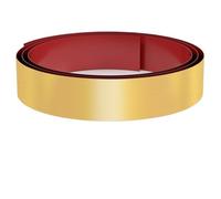 Peel and Stick Stainless Steel Stainless Steel Toe Kick Cover, Self Adhesive Kickplate for Bottom of Door,Cabinet Stainless Steel Kick Plate(Gold)