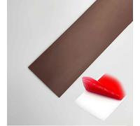 Peel and Stick Vinyl Floor Transition Strip PVC Door Strip Threshold Bars Flat Divider Strip, for Joining Floor Gaps Tiles Carpet Seam Cover Strip, Easy to Install(Brown,W4*L100cm)