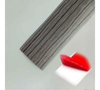 Peel and Stick Vinyl Floor Transition Strip PVC Door Strip Threshold Bars Flat Divider Strip, for Joining Floor Gaps Tiles Carpet Seam Cover Strip, Easy to Install(Gray Stripes,W5*L100cm)