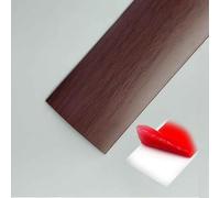 Peel and Stick Vinyl Floor Transition Strip PVC Door Strip Threshold Bars Flat Divider Strip, for Joining Floor Gaps Tiles Carpet Seam Cover Strip, Easy to Install(Brown Stripes,W5*L100cm)