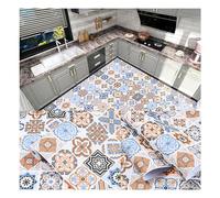 Peel and Stick Vinyl Flooring Roll 60cm x 5 Meters Non Slip Floor Covering for Bathroom Kitchen Living Room PVC Tile Effect Gravel White