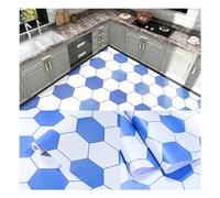 Peel and Stick Vinyl Flooring Roll 60cm x 5 Meters Non Slip Floor Covering for Bathroom Kitchen Living Room PVC Tile Effect Gravel White