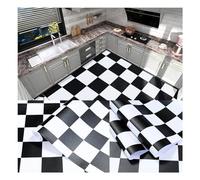 Peel and Stick Vinyl Flooring Roll 60cm x 5 Meters Non Slip Floor Covering for Bathroom Kitchen Living Room PVC Tile Effect Gravel White