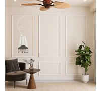 Peel and Stick Wall Molding Package Ready to Assemble, Pre-Cut Factory Primed, Wall Panel Kit, Wall Molding Package - Wall Trim Kit (Model-2)