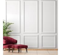 Peel and Stick Wall Molding Panels for Interior Wall Decor, 3D Accent Wall Panels, Ready-to-Assemble Wainscoting Panels for Home Bedroom Living Room