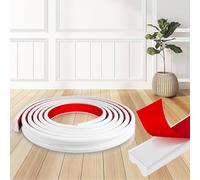 Peel and Stick Wall Molding Trim, 3M x 2.2CM Self-Adhesive Wall Trim, Flexible DIY PVC Panel Moulding for Home Decoration, Chair Rail, Cabinet and Mirror Frame