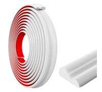 Peel and Stick Wall Molding Trim, TPE Flexible Wall Trim, Self-Adhesive 3D Chair Rail Panel Molding for Mirror & Window Frame Border, Wall Protection and Home DIY Decoration (White, 27mm x 3m)