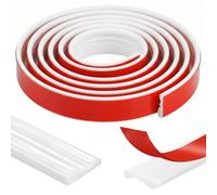 Peel and Stick Wall Moulding Panels, 3mx22mm Dado Rail Self Adhesive Wall Panelling Kits Moulding Wall Trim, Flexible Stick on Panelling for Walls Mirror Frames Home Decorations,White