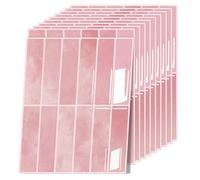 Peel and Stick Wall Tiles - 10 Sheets 9"x11.5" Self Adhesive Tile Stickers for Kitchen Splashback & Bathroom Walls - 3D Gel Effect PET Material - Waterproof (Pink, 10-Pack 9x11.5 in)