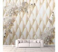 Peel And Stick Wallpaper 3D Luxury Floral Jewellery 140(W)X70(H)Cm Wallpaper Wall Murals Living Room Hotel Restaurant Hall Entrance Study Room Background Self-Adhesive Canvas Wall Decoration -8293268