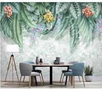 Peel and Stick Wallpaper 3D Plants and Flowers 350(W) X256(H) Cm Wallpaper Wall Murals Living Room Hotel Restaurant Hall Entrance Study Room Background Self-Adhesive Canvas Wall Decoration -4505559