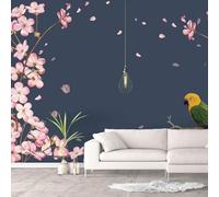 Peel and Stick Wallpaper 3D Plants and Flowers 350(W) X256(H) Cm Wallpaper Wall Murals Living Room Hotel Restaurant Hall Entrance Study Room Background Self-Adhesive Canvas Wall Decoration -1954106