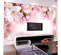 Peel and Stick Wallpaper 3D Plants and Flowers 400(W) X280(H) Cm Wallpaper Wall Murals Living Room Hotel Restaurant Hall Entrance Study Room Background Self-Adhesive Canvas Wall Decoration -3384183